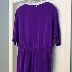 Purple Jerry regenbogen 100% pure silk dress